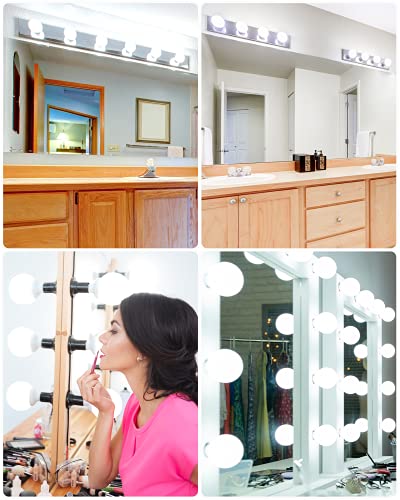 8 Pack Daylight Led Globe Light Bulbs For Bathroom, 120V 60 Watt Eqv., E26 Medium Base, Non-Dimmable Vanity Light Bulbs Round, 5000K Bright G25 Led Bulb Over Mirror #TOP5