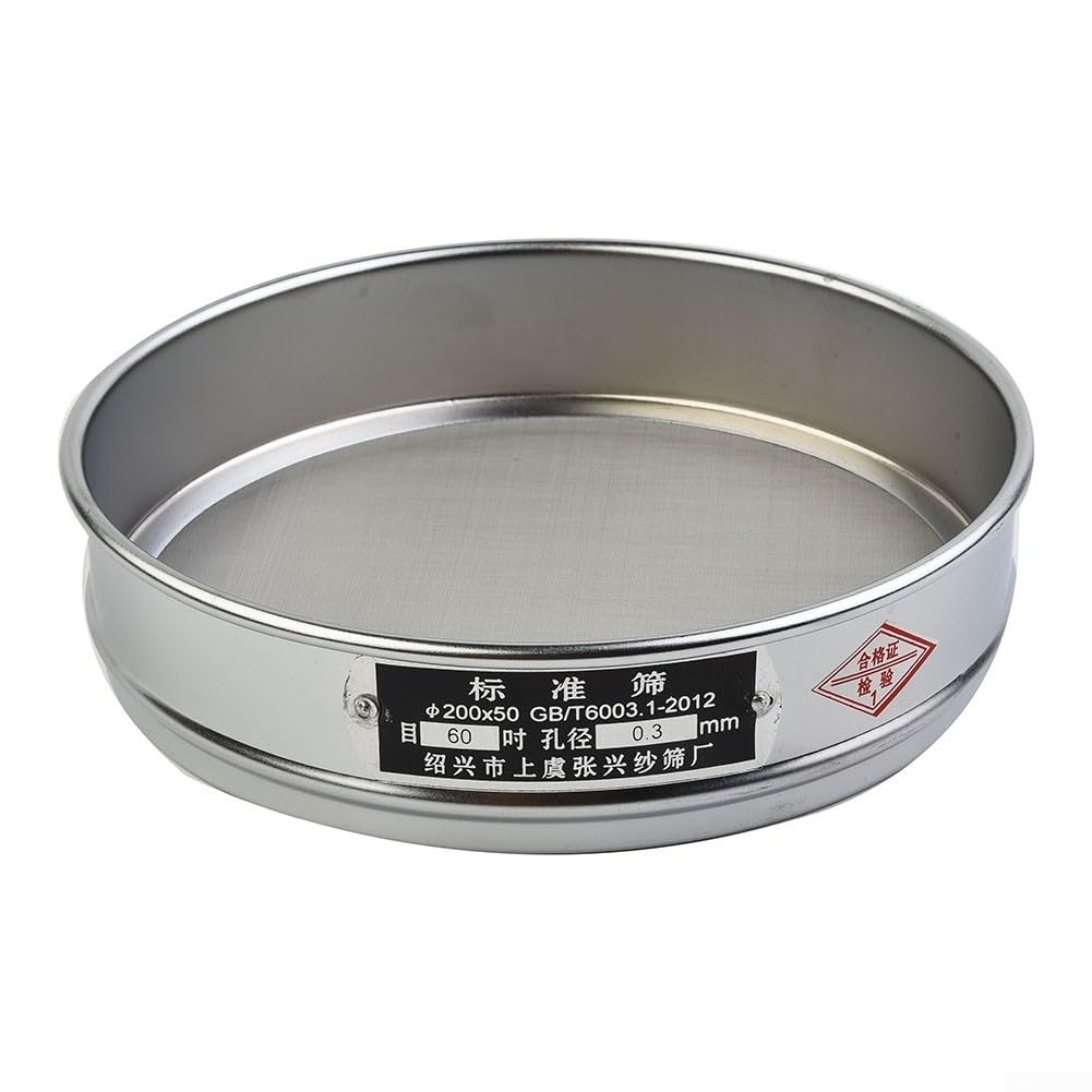 Stainless Steel Mesh Sieve, 20cm Diameter, for Sample Inspection (18 Mesh)