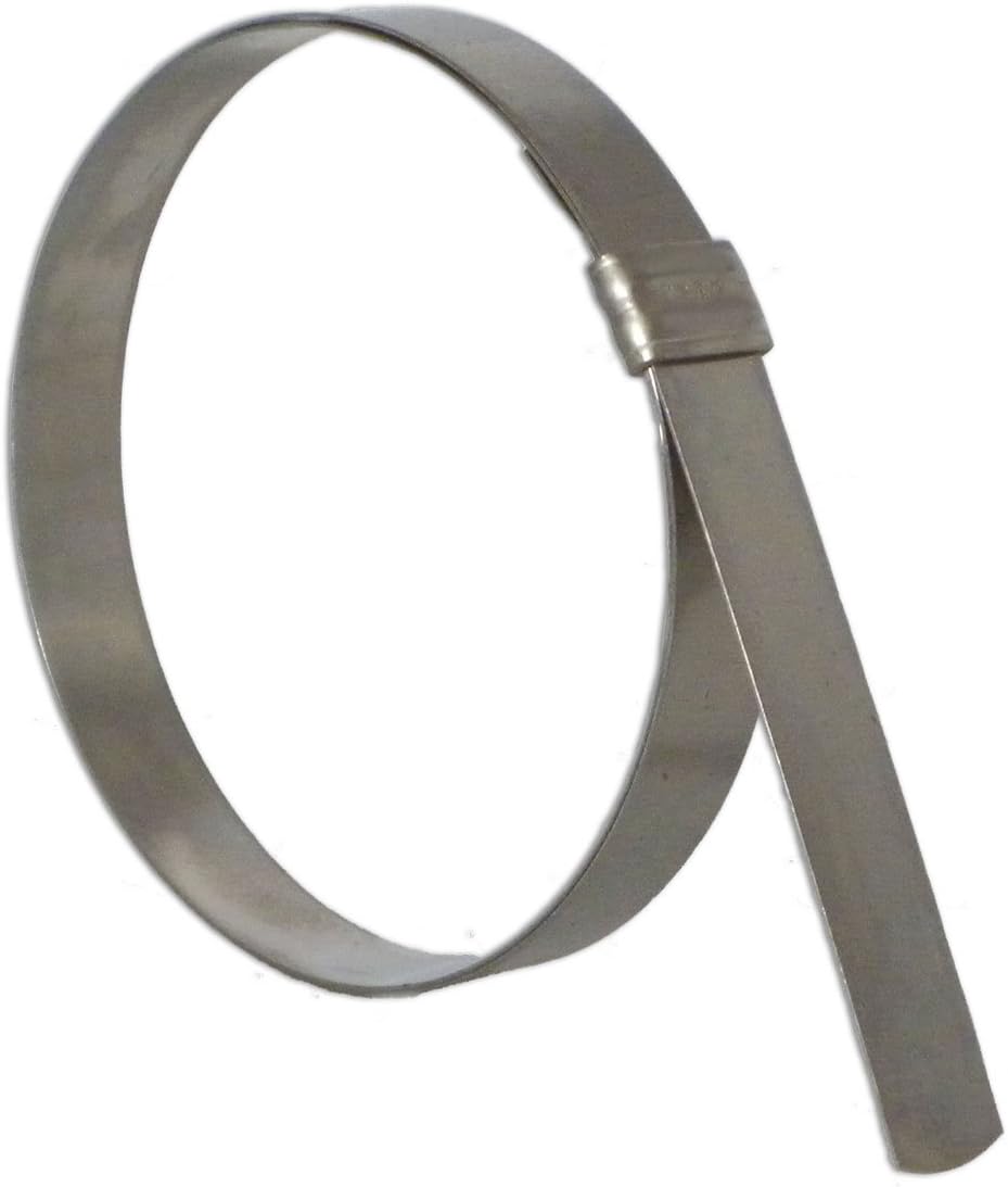 BAND-IT JS2149 Junior 3/4" Wide x 0.030" Thick, 4-1/2" Diameter, 201 Stainless Steel Smooth I.D. Clamp (25 Per Box)