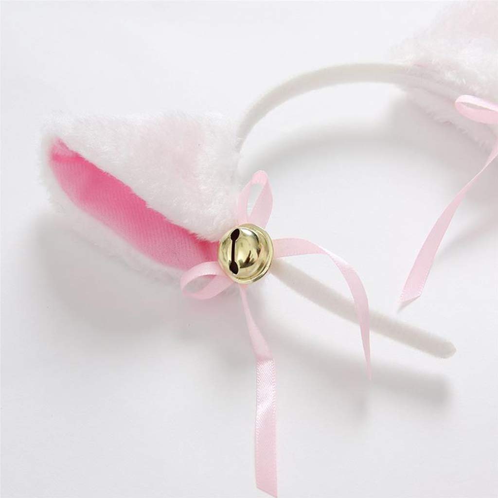 Fascia Per Capelli Con Orecchie Da Gattino E Coda In Tessuto, Costume Carino Per Ragazze, Accessorio Cosplay E Feste A Tema - 3