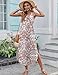 Zeagoo Sundresses for Women Casual Summer Loose Floral Bohemian Maxi Dress Pink Boho L