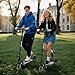 Electric Scooter, 350W/500W Powerful Motor, 19/22 MPH Max Speed, 15/23 Miles Range, Lightweight Foldable Kick Scooter with Dual Braking Systems, Smart APP