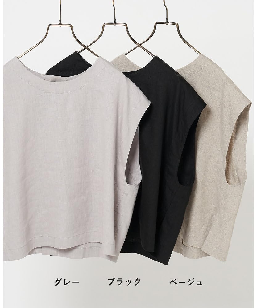 ビアズリー リネンショートベスト　フリーサイズ Amazon | [BEARDSLEY] [ビアズリー] リネンショートベスト