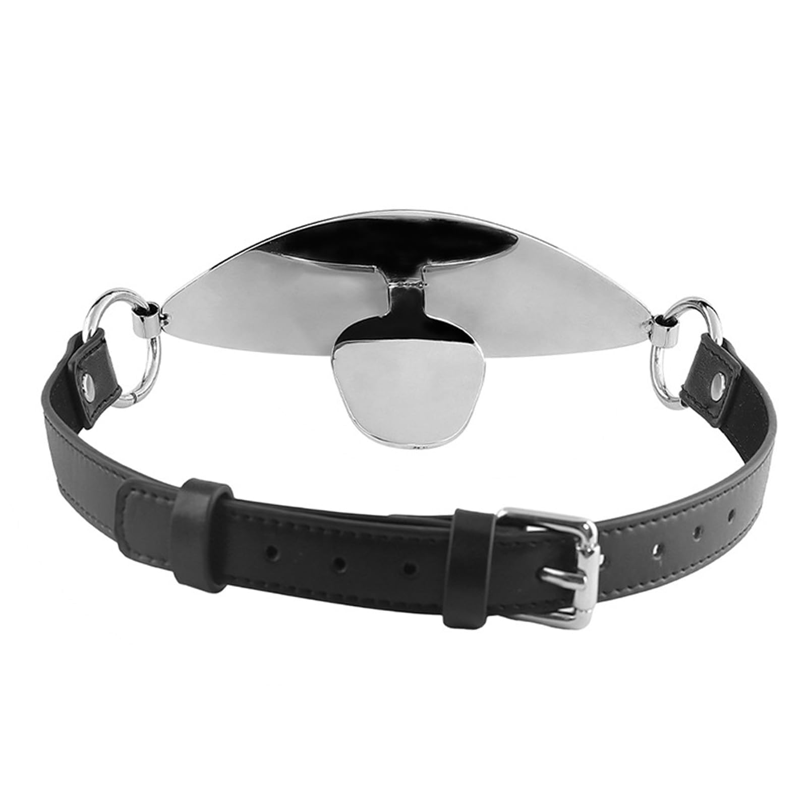 SM Metall Knebel Mund Groß Erotik Knebelgerät Verstellbarer Mundknebel Ball Gag Bdsms Spielzeug Hart für Oralsex Sklave Paarfetisch Männer und Frauen