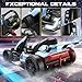 Hikole Electric Go Kart for Kids, 24V Drift Electric Go Cart with Adjustable Seat, Fast 8.5 MPH, 300W Motor, EVA Tires, Drift Mode and 2 Speed, Crazy Cart for Kids 6-12 Years Old, Blue