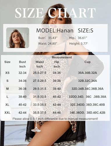 Image of Avidlove Lingerie for Women Sexy Nightgown Modal Nightwear Side Slit Babydoll Chemise Spaghetti Strap nighties