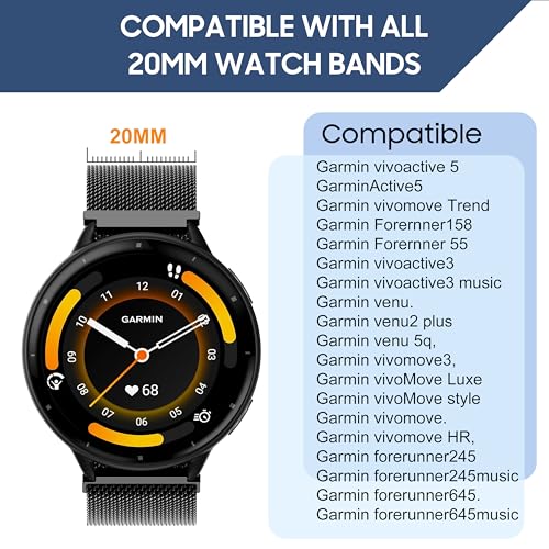 Correa metálica para Garmin Vivoactive 5 y otros modelos miniatura 2