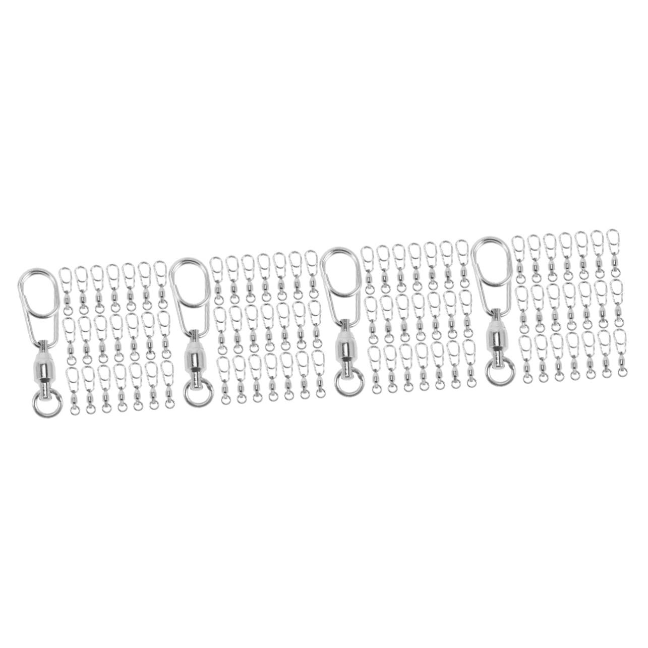 INOOMP 60 Pezzi Connettore Ad Anello A Otto Figure Esche Pesca per Cuscinetti A Dolce Utensile Rotante Pesca Girelle Rotanti Pesca A Scatto Girevoli Connettore A Scatto