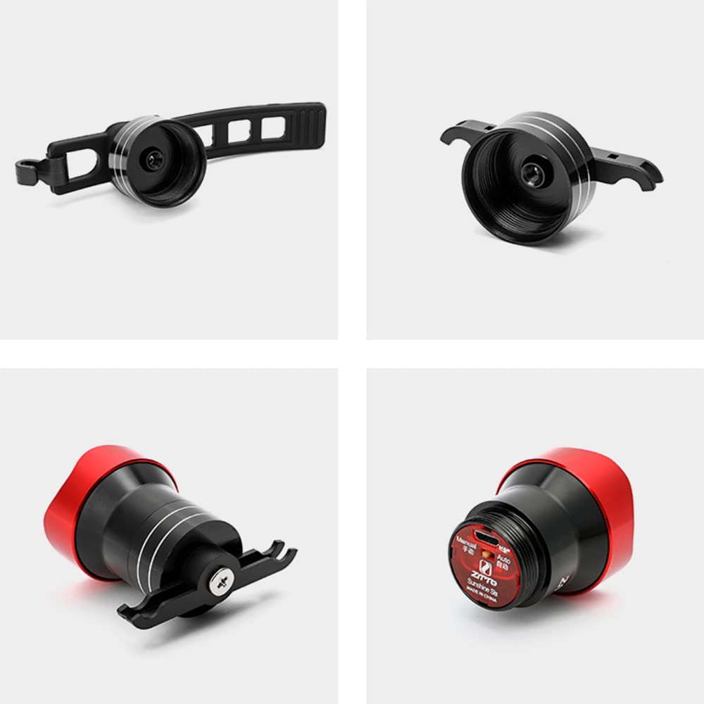 Luces traseras para Bicicleta, Luces traseras Inteligentes para Bicicleta de montaña, Luces con Sensor para Ciclismo Nocturno, Bicicletas de Carretera, Carga USB, Accesorios de Ci