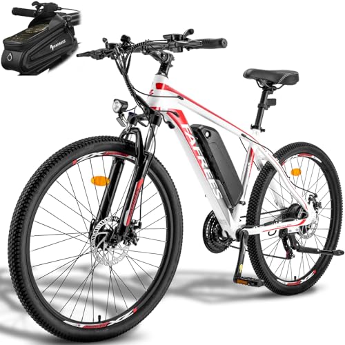 【Cambio Shi-ma-no e freni efficienti】Il sistema di trasmissione Shi-ma-no a 21 velocità garantisce cambi fluidi e precisi, adattandosi a ogni terreno. I freni a disco meccanici da 160 mm assicurano una frenata immediata e sicura, anche su superfici bagnate o irregolari.