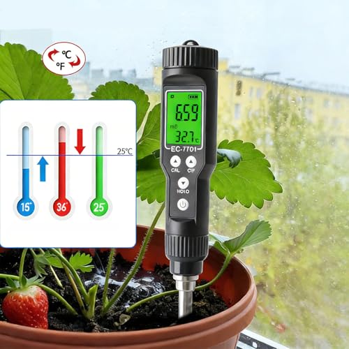 Compteur de conductivité électrique du sol portable pour corriger le manque de nutriments - 5