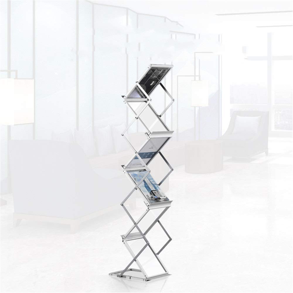 Buy Folding Data Floor Stand Foldable Display Stand Floor Magazine Rack ...