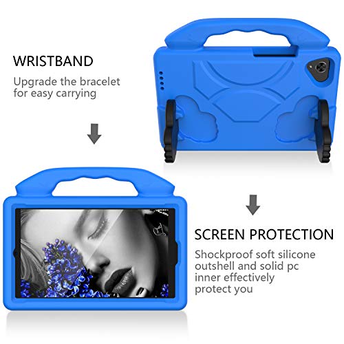 Coque Samsung Tab A9 pour enfant bleu SM-X110 étui antichoc EVA - 3