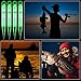 Outus 50 Pcs Glow Sticks for Fishing Lures Soft Baits Worms Jig Tails Light, 1.57 Inch Soft Lure Glow Sticks Fluorescent Lightstick for Freshwater Saltwater Night Fishing