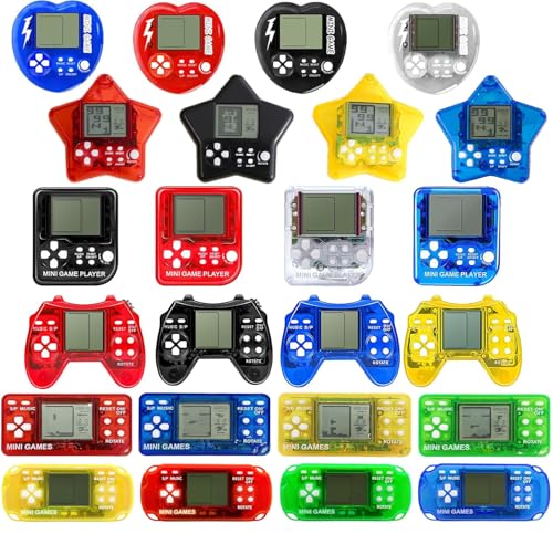 24 bomboniere per bambini, portachiavi arcade, mini portachiavi per videogiochi, bomboniere per feste di compleanno, forniture per feste per ragazzi e ragazze