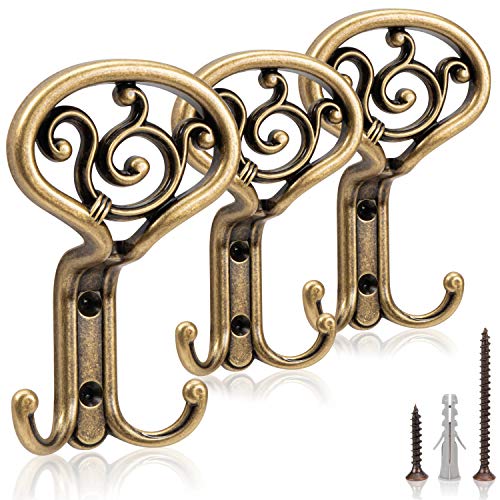UTiLE Garderobenhaken Kleiderhaken Jackenhalter Wand 3er Set Bronze - 85 x 50 x 138 mm - Baue Dir eine moderne Garderobe, ein Garderobenpaneel oder eine schöne Garderobenleiste Cover