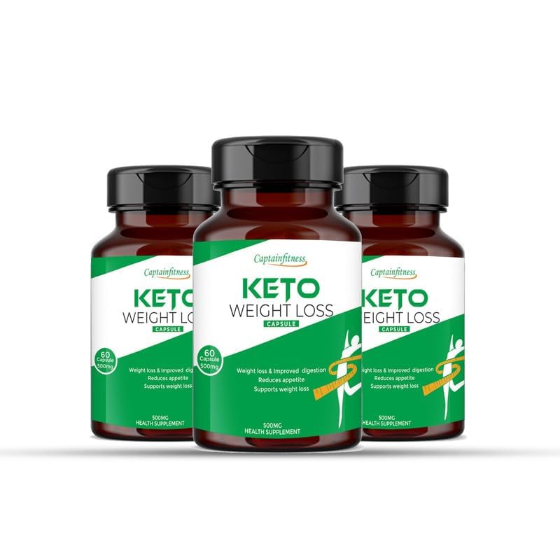 CAPTAINFITNESS Keto Weight Loss Capsule - Keto Fat Loss 60 Capsule (Pack of 3) (3)