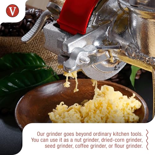 Image of Victoria Manual Cast Iron Grain Mill with Low Hopper, Premium Corn-Grinding Mill and Grain Grinder, Made in Colombia (Pack of 3)