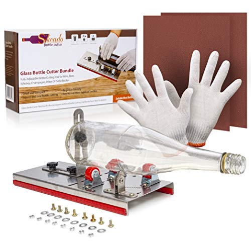 Glass Bottle Cutter Bundle | Fully Adjustable Bottle Cutting Tool for Wine, Beer