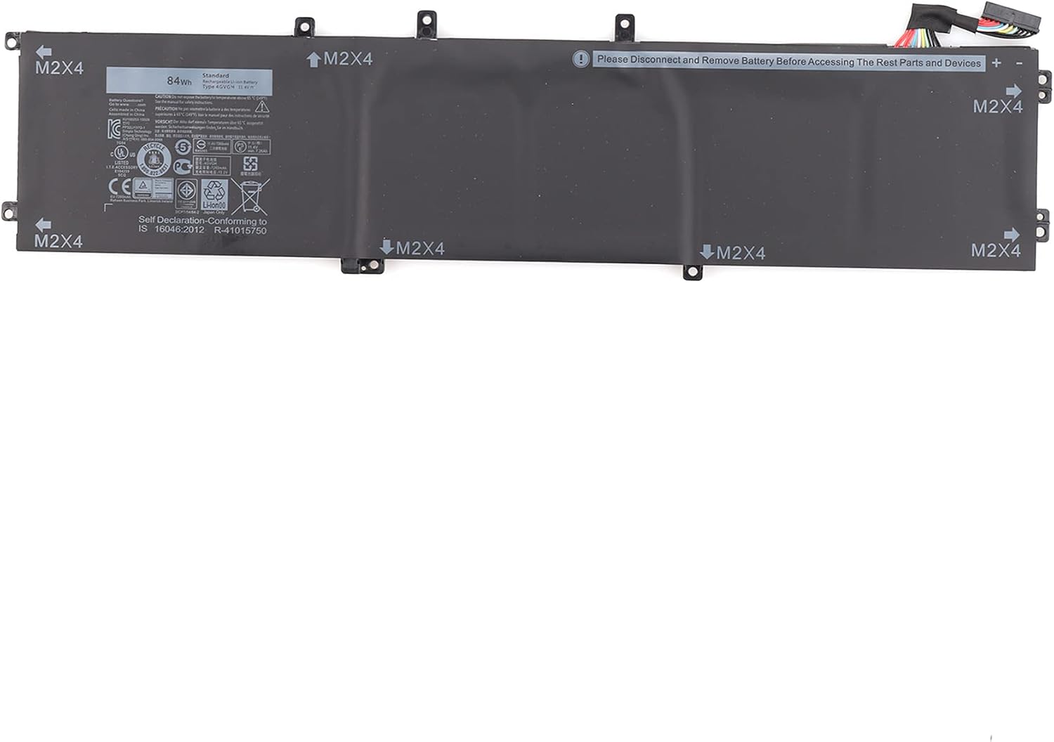 11.4V 84Wh 4GVGH 1P6KD 01P6KD 0T453 5XJ28 T453X 62MJV M7R96 RRCGW Laptop Battery Compatible with Dell XPS 15 9550 Precision 5510 5520 M5510 M5520 Series