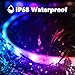 FBZ 100Ft Outdoor Waterproof LED Strip Lights,Music Sync RGB IP65 Led Lights with App Control and Remote,Color Changing Waterproof Led Rope Lights for Outdoor,Balcony,Roof,Garden,Stairs Party