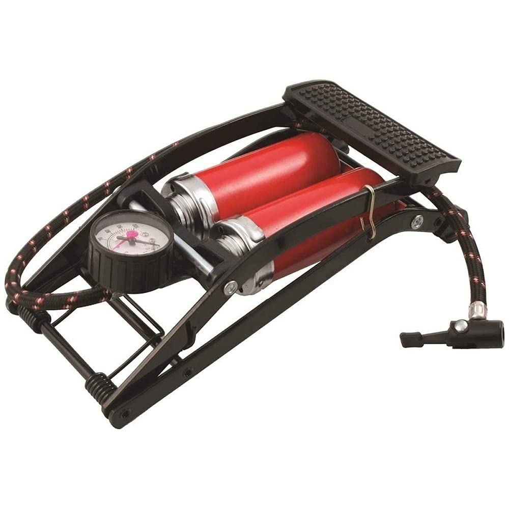Kytaste High Pressure Foot Pump Bicycle Ball Motorbike Car Type Inflater Tire Air Pump (High Pressure Double Tube Foot Pump) (B07Z2337MY) Amazon Price History, Amazon Price Tracker