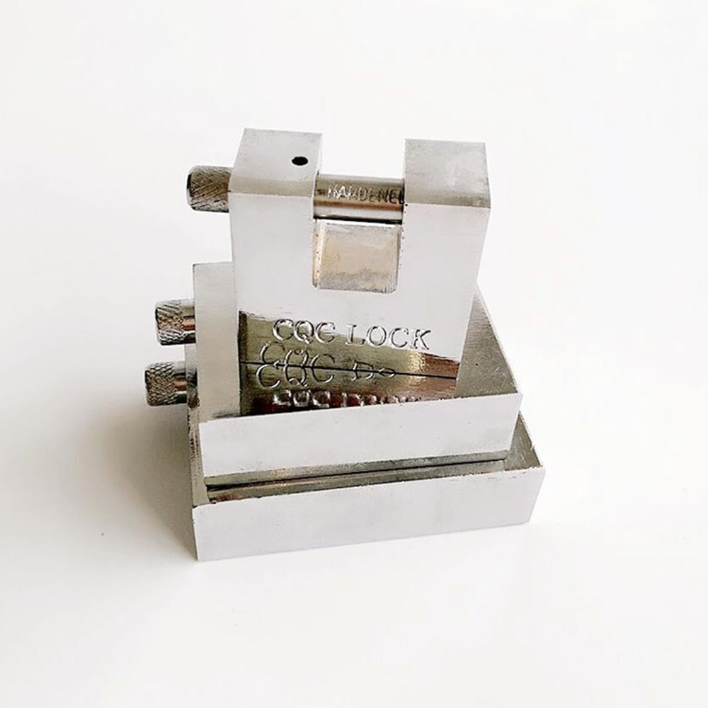 Schwerlast Vorhängeschloss mit Schlüssel, 100mm Schloss Sicherheitsschloss aus Edelstahl für Lagerhäuser Spinde Garagen Container Schuppen, 2er Pack