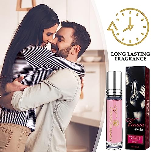 2pcs Venom pheromone perfume for women, roll-on pheromone infused essential oil perfume cologne for women to attract men (Pink) - Image 6