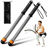 Battle Rope, Battle rope ohne seil, Verstellbare Battle Ropes, Ohne Seil Geräuschfreies Heimfitnessgerät mit verstellbaren Gewichten,leises Home Gym für Ganzkörperstraffung Krafttraining (Black)