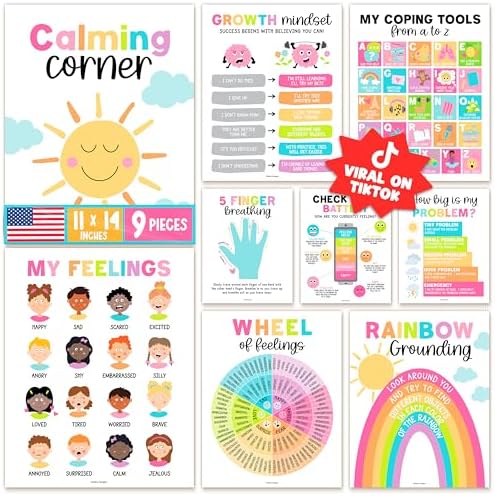 Hadley Designs 9 Calming Corner Posters for Classroom Must Haves - Calm ...