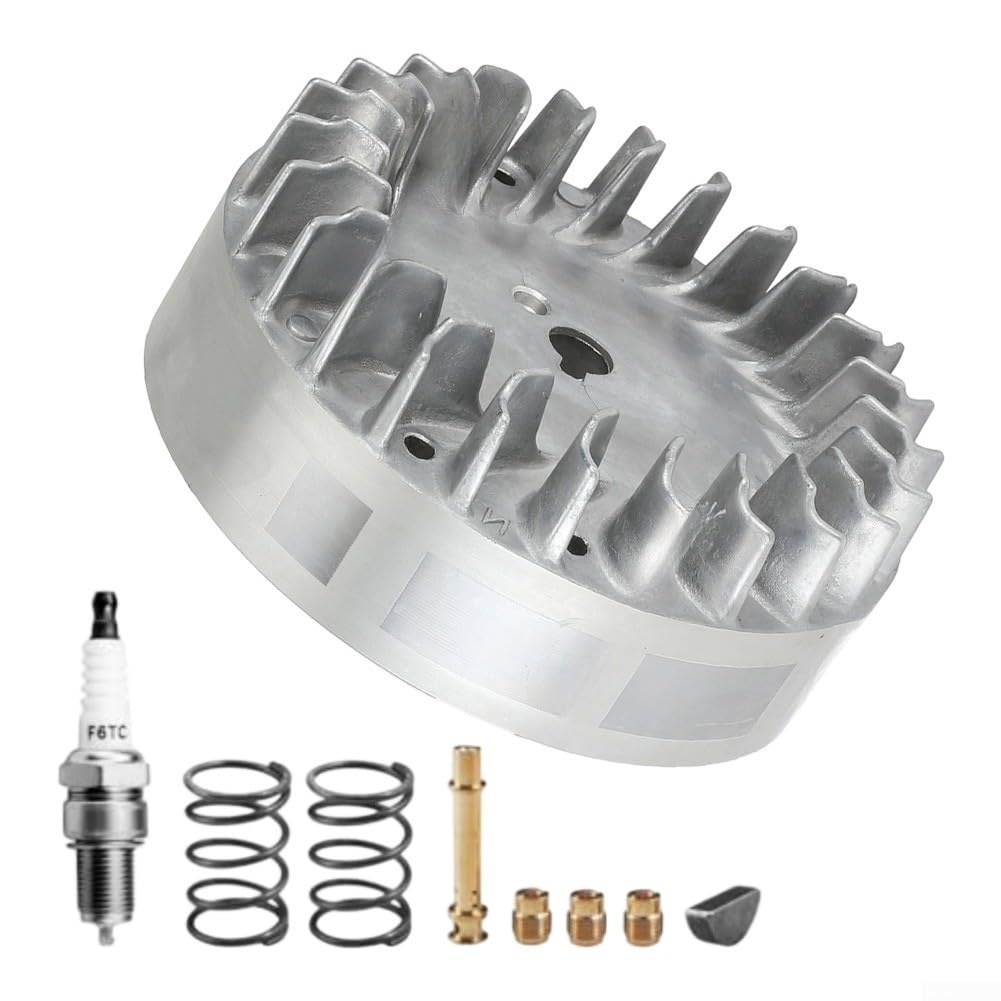 Aluminium Schwungrad Kit 212cc Nicht-Hemi Motor, für PREDATOR 224cc, für GX160, für GX200/69730/69736 Clone 196cc, Inklusive Zündkerze Ventilfedern Halbmondkeil