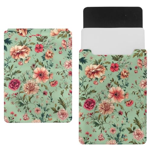 Funda para portátil de 35 x 25,9 cm con estampado floral elegante 1