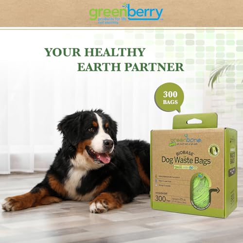 Image of Greenbone BioBase Pull and Go Poop Bags 300 Bag Roll Unscented For Home or Yard Box Dispenser