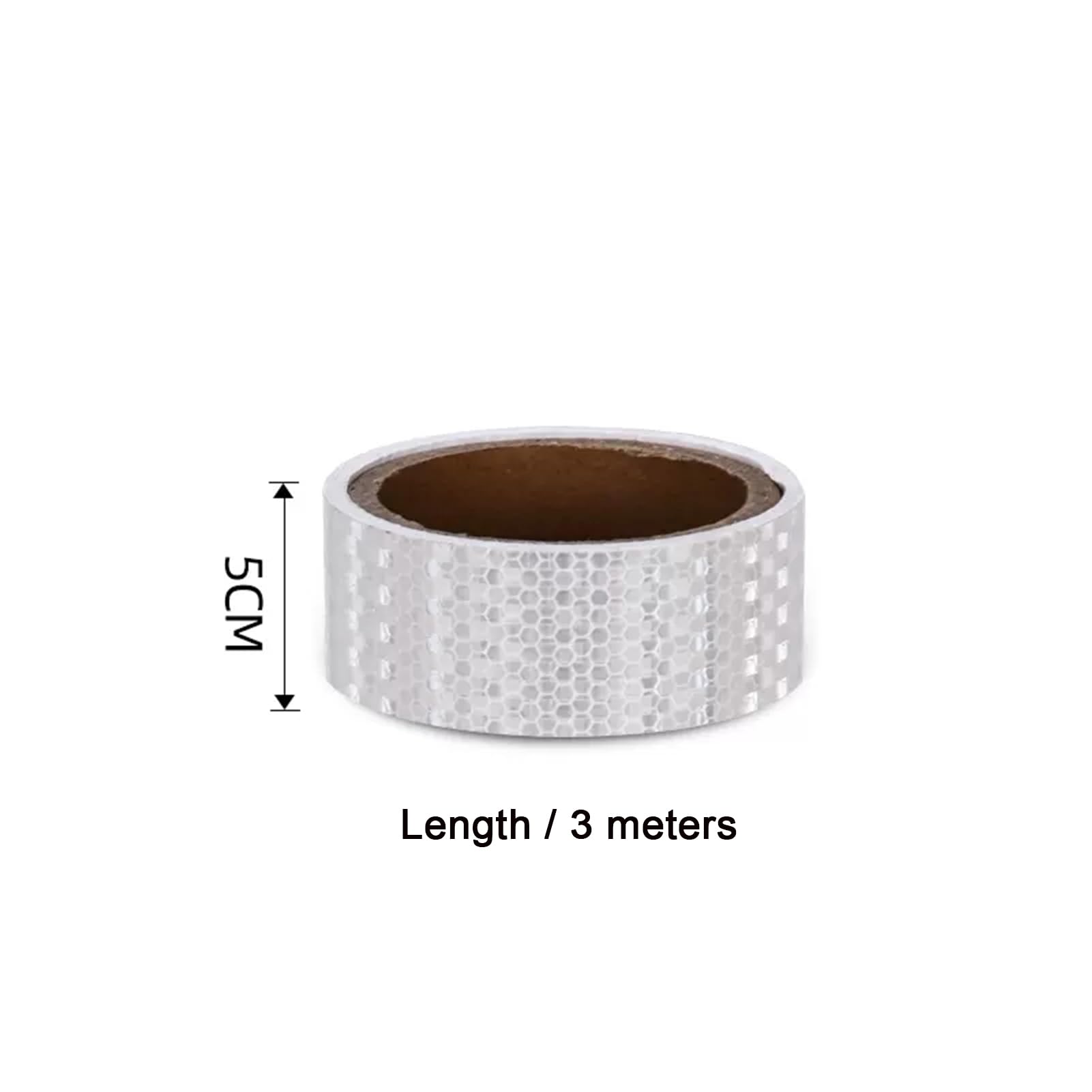 Cinta Reflectante Impermeable for Exteriores, Pegatinas reflectoras Blancas, Tiras Adhesivas Fluorescentes de Seguridad de Alta Visibilidad, 5 cm x 45 m(5cm x 3meters)