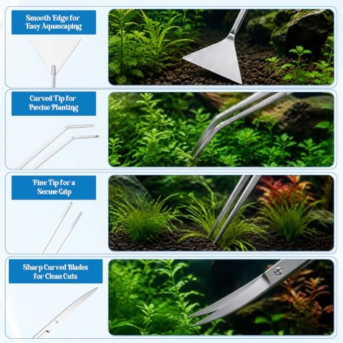 19 Pcs Aquarium Aquascaping Fish Tank Cleaning Tools Kit — 사진 6