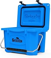 Vista 94 de Grizzly 20 Cooler Cofre de hielo de 20 cuartos de galón duradero con aislamiento rotomoldeado Fabricado en Estados Unidos Garantía de por vida