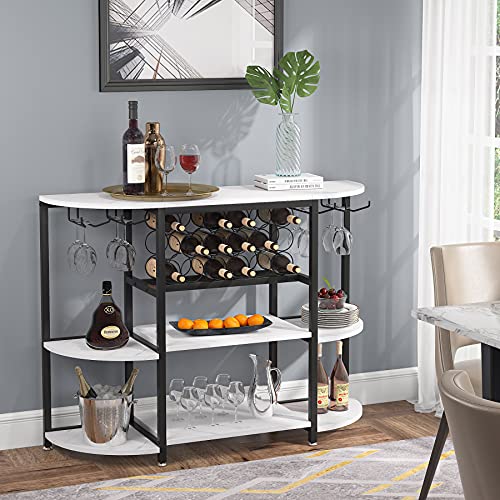 LITTLE-TREE-Home-Bar-Furniture-Wine-Rack-Table-White