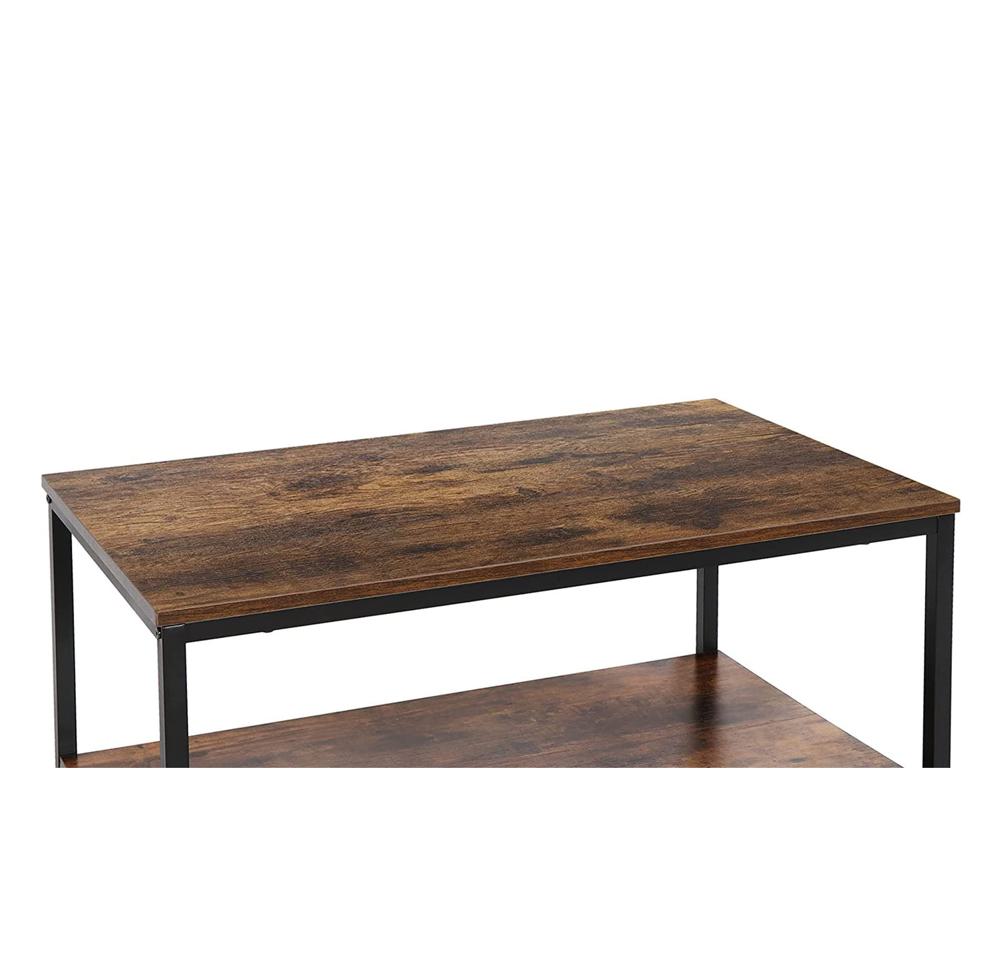 Amazon.com: SUPER DEAL 2-Tier Industrial Coffee Table with Storage