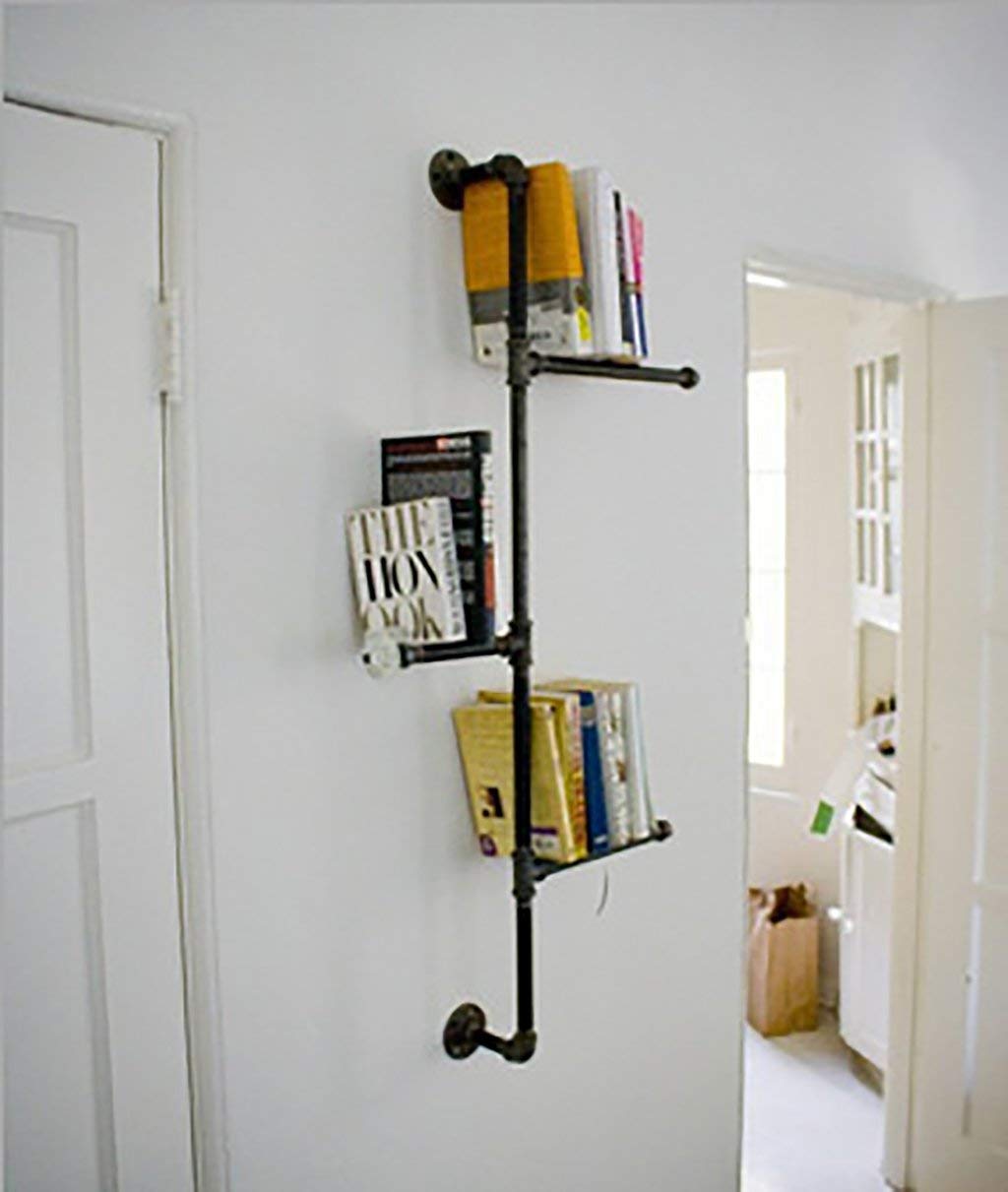 Étagère murale industrielle pour bouteilles de bar et déco - 2