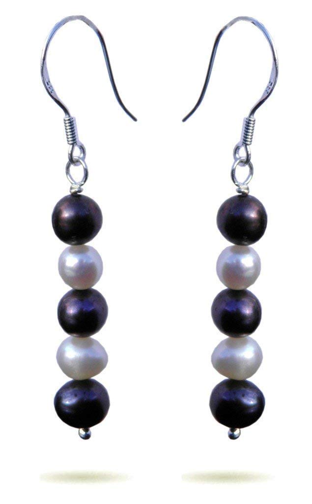 Freshwater Pearl Earrings 925 Sterling Silver - Handmade. Gift Wrapped Jewellery by Lesley H Phillips