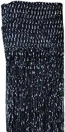 Glitter String Curtain Panel Window Divider Door Fly Screen Fringe Curtains for Home Bedroom Wedding Party Garden Decoration,Black,100 x 200 cm
