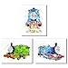 Thomas and Friends Watercolor Train Prints - Set of 3 (8 inches x 10 inches) Wall Art Decor Photos - Thomas The Tank - Percy The Small Engine