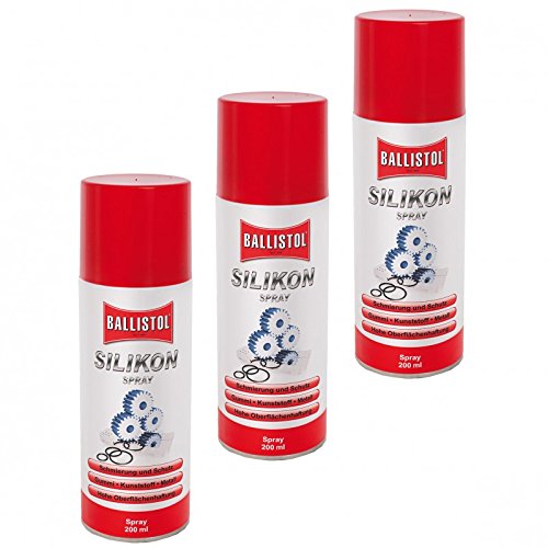 Preisvergleich Produktbild BALLISTOL Silikonspray, 3 Dosen 200 ml Silicon Siliconspray 25300