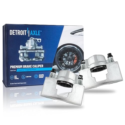 Image of Detroit Axle - Front Disc Brake Calipers Replacement for Dodge Ram 2500 | GMC Savana 2500 3500 Yukon C1500 K1500 C2500 K2500 Suburban