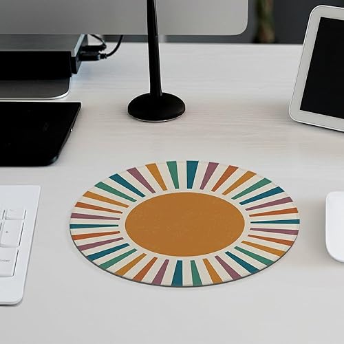 Miniatura 3 de Alfombrilla de mouse bohemia, alfombrilla de mouse retro de los años 70 para escritorio, hogar, oficina, dormitorio, computadoras, accesorios de