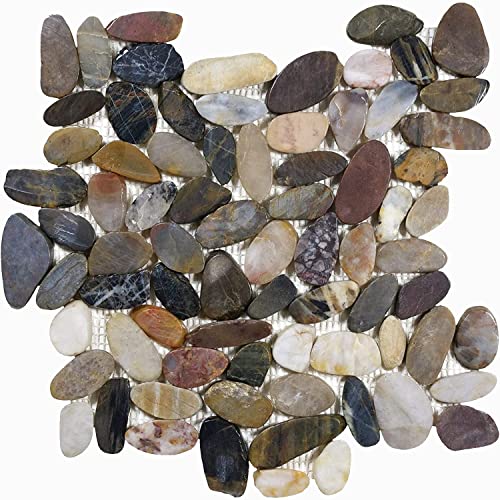 BuildMyplace 12 × 12 inch Zen Bora Wilderness Flat Pebble