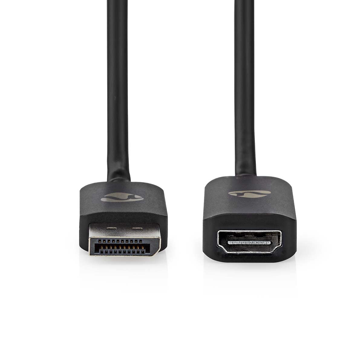 Nedis CCGP37108BK02 câble vidéo et adaptateur 0,​2 m DisplayPort HDMI Noir