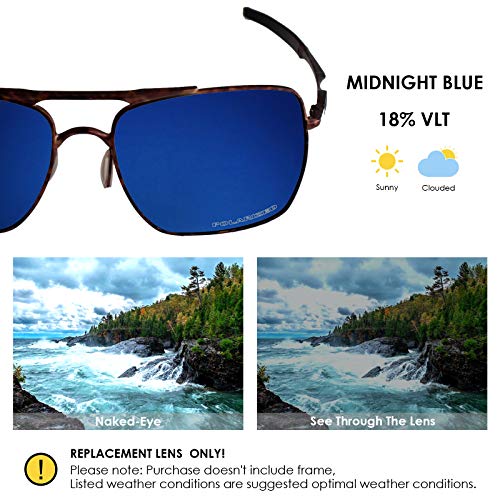 Image of BLAZERBUCK Anti-salt Polarized Replacement Lenses & Nose Piece for Oakley Deviation OO4061 Sunglass