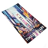 RRTYVFD Ensemble de Serviettes Times Square New York City Painting Basics, Format XXL, Ultra-Absorbant, séchage Rapide, idéal pour Spa, Salle de Sport et hôtel (35 x 73 cm).