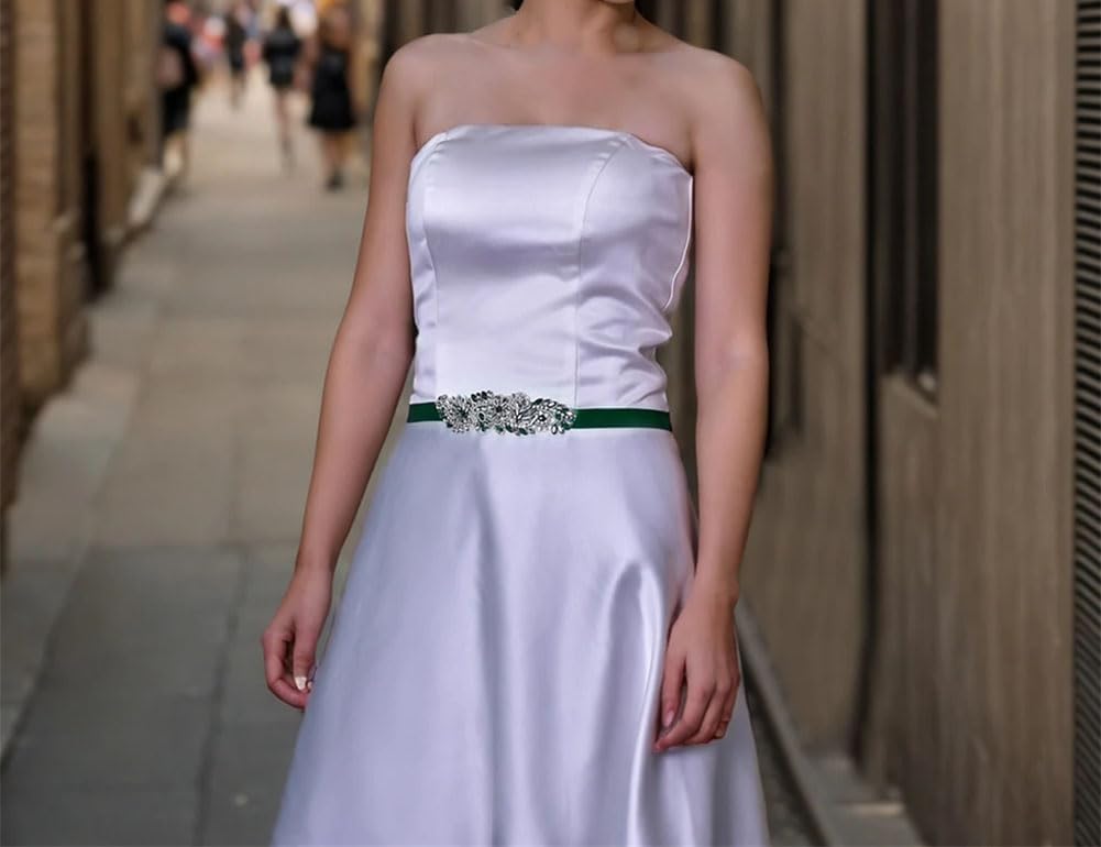 Cintura da sposa con strass cinture per donne cinture da sposa e fasce accessori per abiti lucidi
